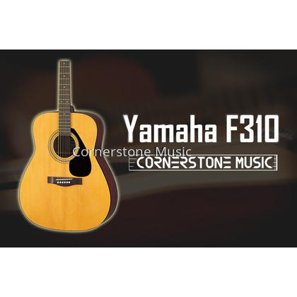 Yamaha Acoustic Guitar F310 Student / Beginner Model Silver Package ( F 310 / F310N ) - N / Natural with (Pick/Pick Holder/Polished Tools/Capo/String/Strap/Tuner/Gig Bag)